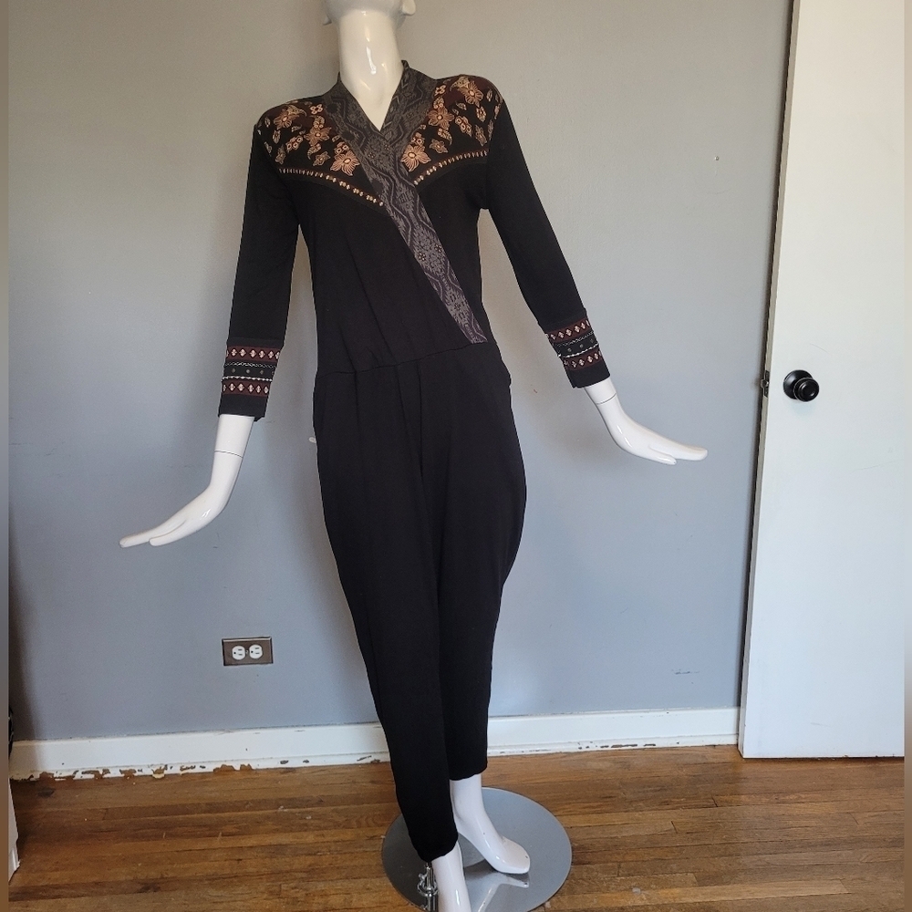 Desigual Jumpsuit With Contrast Neck And Cuffs, VGUC, Approximate Size M